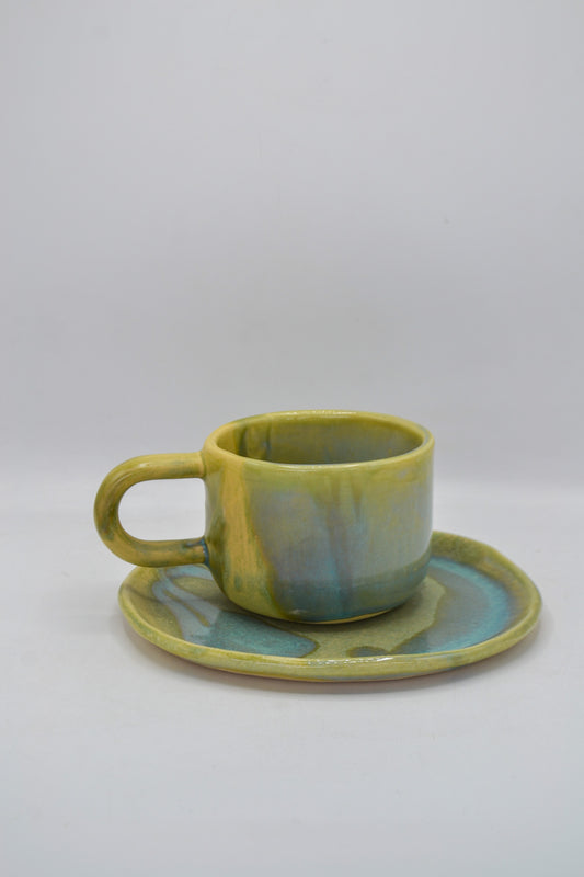 Taza con plato set